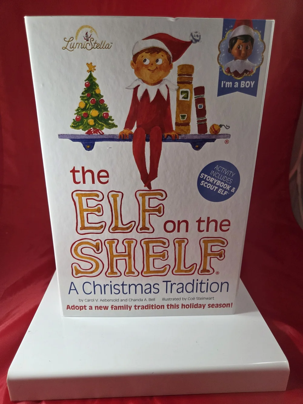 Elf on the Shelf - Red Elf Figure I AM A BOY...